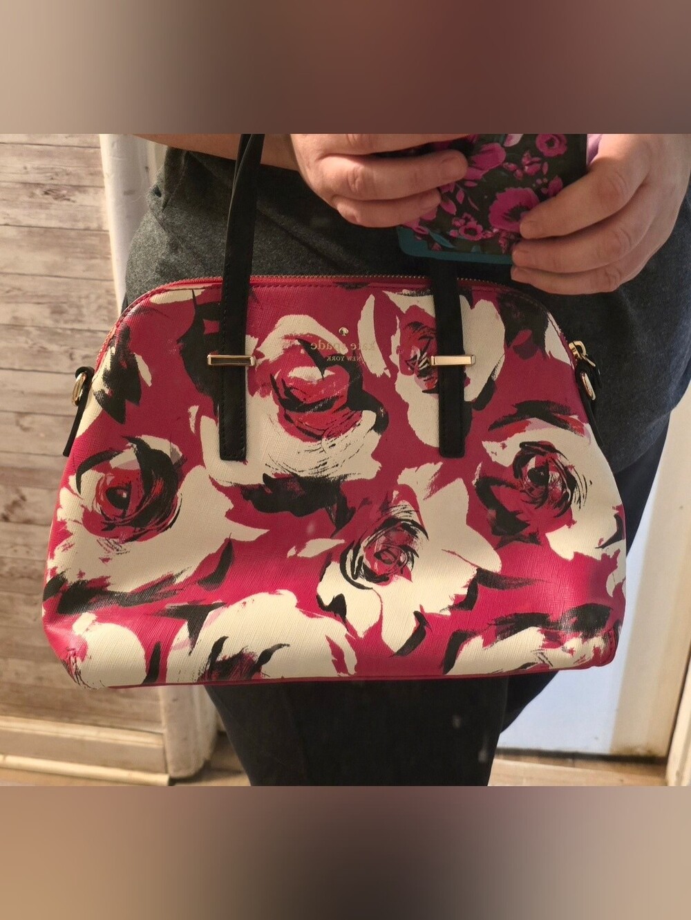Kate Spade Rose Purse RARE - Picture 4 of 12